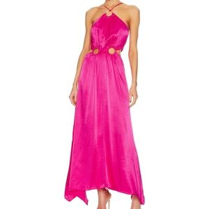 ELLIATT Visitant Maxi Dress in Hot Pink
